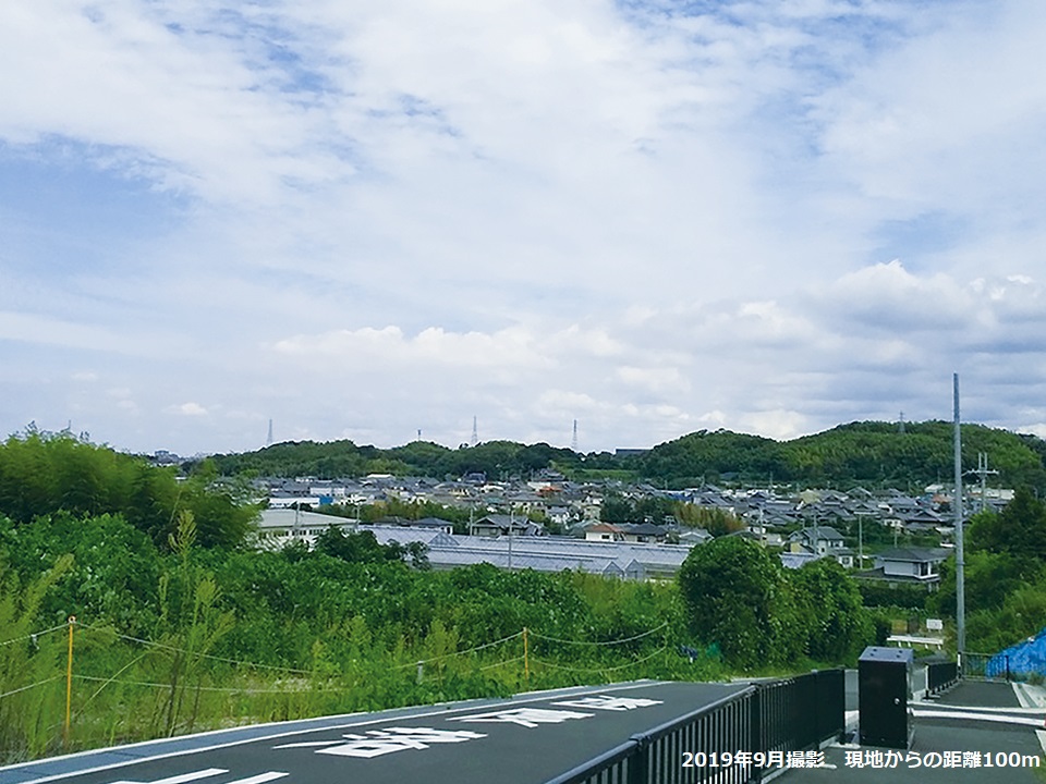 ゆめみヶ丘岸和田　３期 土地 標高76mの小高い丘に位置しているため、災害時の被害拡大を防ぎます。　