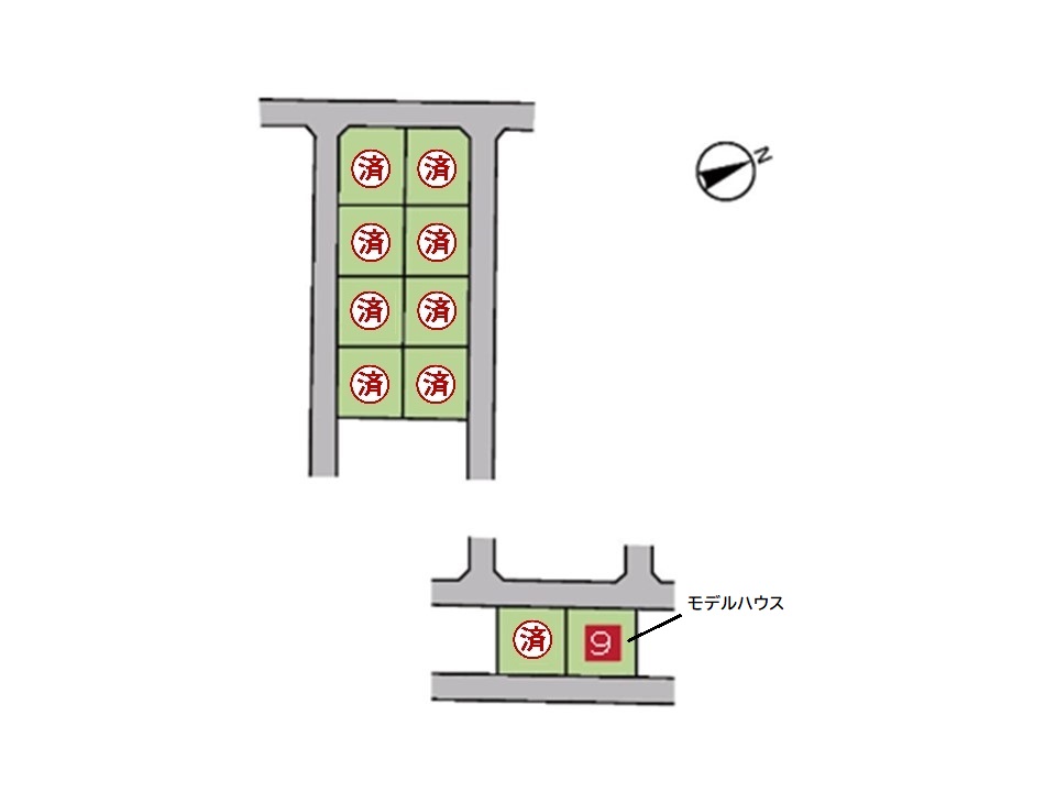 フローレスタ須和間Ⅱ モデルハウス 区画図　