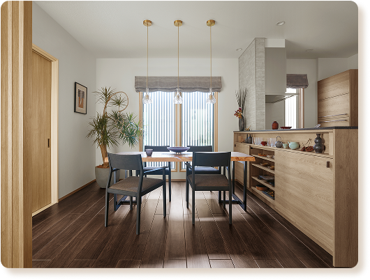 展示場のダイニング