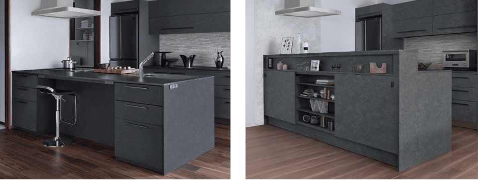 グレイスキッチン「ナイトストーン色」