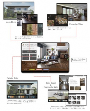 お好みの色を組み合わせて簡単にデザインを見れます。
