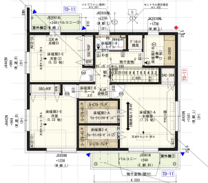 【2階】3部屋＋書斎＋ウォークインクローゼット2つ
