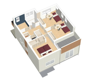 二階は寝室と子供部屋が計３部屋と、書斎や遊び心が詰まった屋根裏部屋が御座います。生活スタイルに柔軟に対応できる、そのような間取りです！