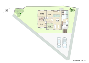 ★敷地面積100坪以上★
平屋を検討される際の土地面積がどれくらい必要かイメージすることもできます！