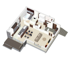 玄関から洗面所やﾘﾋﾞﾝｸﾞに繋がる生活動線がスムーズな間取りです。