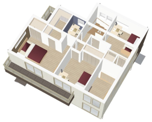 2F
3部屋+書斎+ウォークインクローゼット。空間を非常に有効活用されております。
収納や家事のこだわりポイントもお伺いしてみてください。
