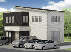 高級感のある総タイルの外観