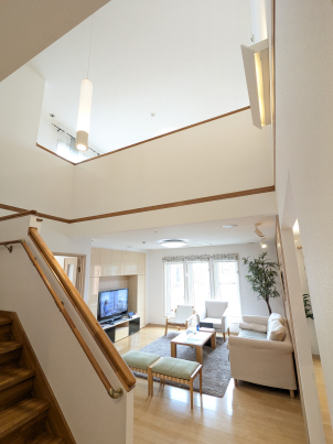 大空間の吹き抜け