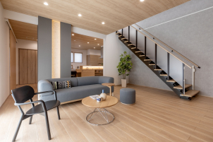 お家全体が暖かく快適で、吹き抜けでも寒くなりません。