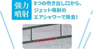 外出時・帰宅時に花粉を払い落とせるのがポイント！お子様やペットの花粉対策にも役立ちます！
