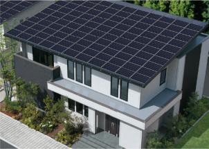 業界最高レベルの搭載量を誇る屋根一体型の太陽光パネルです！
節電になり、故障にも強い。停電時も蓄電池のおかげで普段通りの生活を送ることが出来ます！
※画像はイメージです