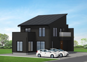 GRAND SMART　
２階建て ４LDK ３５坪
☆大きな吹き抜け
☆考え抜かれた家事動線！
☆大容量の収納設備！
☆日々の光熱費を助ける大容量太陽光パネル＋蓄電池