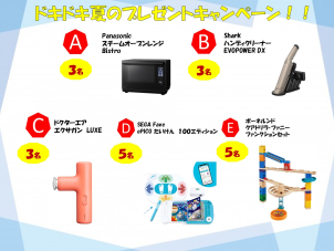 『すみっコぐらし』ドキドキ夏のプレゼントキャンペーン開催！！住宅展示場にご来場で、豪華賞品が当たるチャンス！！さらにクオカード最大6,000円分プレゼントチャンス♪
