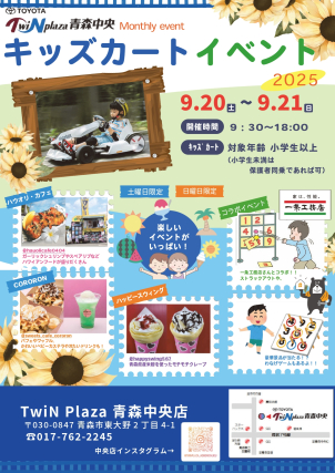 ゴーカートで走り抜けよう!!
