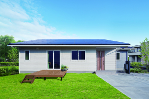 太陽光&蓄電池搭載♪
2027年のZEH基準に該当するお家。