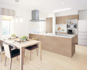 収納力抜群一条オリジナルキッチンです。※掲載写真はイメージです。