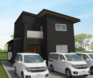 高級感のある全面タイル張りの外観です。