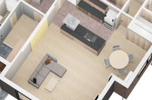 5m×7mの大空間が広がるLDKのある素敵な平屋です✨