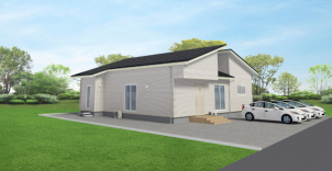 【オープンハウス開催】12月6日～12月7日　守山市笠原
　34坪　ロの字型の中庭のあるプランです。
