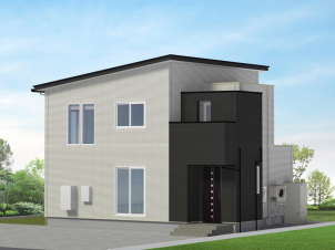 【完成現場見学会】シンプルモダンなデザインが特徴のi-cube。<br>吹き抜けのある開放的なリビングと、家事動線にこだわった間取りが魅力です。