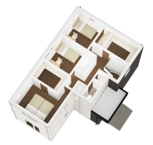 落ち着いたダークブラウンのインテリア⭐️