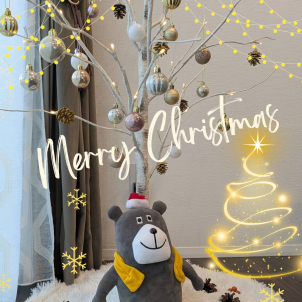 展示場はクリスマス仕様に変身中！床暖房のポカポカのお家をぜひ体験してね♪(^^)