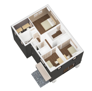 趣味部屋や在宅ワークの部屋としても使用できる3帖の書斎を採用