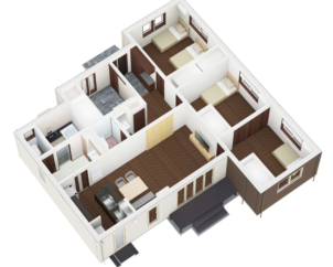 生活のしやすい家事導線のある平屋！３ＬＤＫ３３坪