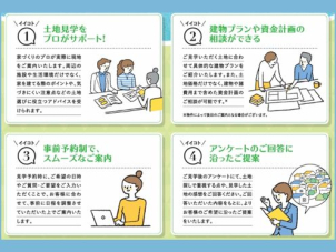 土地探しのプロがご要望に沿った土地の提案!また建物プランや資金計画のご相談も大歓迎です!