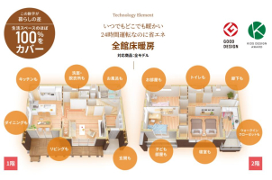 全館床暖房の心地よいぬくもりをご体感ください