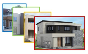 4種類の違った雰囲気をご覧いただき、お好みのテイストを探してみてください！