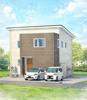 外壁は全面タイル張りでメンテナンスフリー！