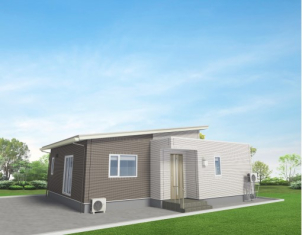 平屋２５坪のコンパクトサイズのお家です。移動もラクラク、回遊動線で家事もラクラクの間取りとなっております。