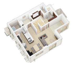 生活のしやすい家事導線！3ＬＤＫ約３4坪 ２階建て