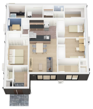 無駄の少ない生活動線を実現⭐️