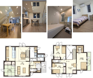 ４LDKの広々した間取りです。大きな吹き抜けで家族がつながる。大きなLDKで家族団らんを楽しむのもよし、ゆったりとしたお部屋で自分だけの時間を楽しむのもよし。
家具付きなので住んでからのイメージがわきやすいところもいいポイント！一度お越しください！