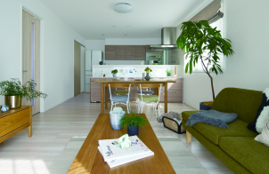 18帖のLDKが家族団らんの空間に！