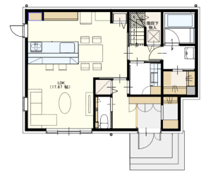 1階の間取り図となっております！