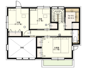 2階の間取り図となっております！