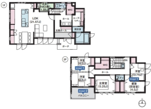 存在感のあるアイランドキッチンが素敵です♪その他住宅設備もこだわり満点です！