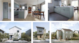 Shirley • series（シャリー・シリーズ ）
Naturiaのために開発された新シリーズの 住宅設備。框扉とブロンズブラックの把手が 内装の優しい雰囲気に合います。