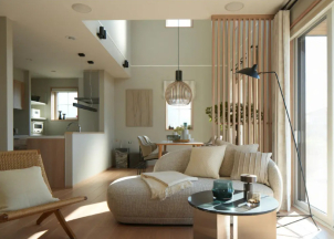 和風と北欧風を融合した落ち着いたスタイル