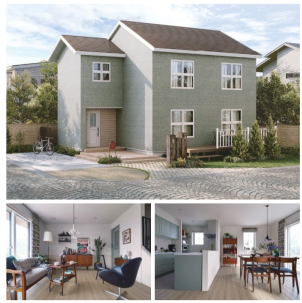 ・Glädje（グレーテ） / scandinavian style 

北欧デザインが似合う、ニュークラシック 。

イメージしたのは北欧のクラシックなアパートメント、フォレストグリーンの建具に腰パネルを合わせた部屋はビンテージ感のある家具やカーテンとの相性もぴったり 。
