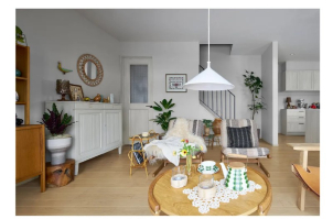 北欧の人々がゆったりと休暇を過ごすコテージのようなぬくもりのある空間。