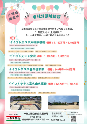 ⭐土地情報一覧⭐ご納得いただける土地探しをお手伝いします♪希望の広さ： 建物面積、庭の広さ、駐車場（何台分か）・希望の広さ： 建物面積、庭の広さ、駐車場（何台分か）なんでもお聞きください！