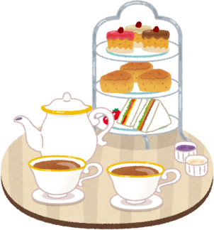 ヨガの後はティータイム付き。ドリンクと洋菓子をご用意しております！