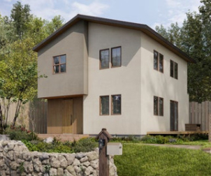 北欧の人々が休暇を過ごすコテージのような空間。