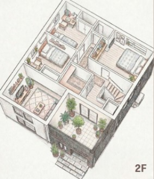 1F･2Fそれぞれにウォークインクローゼットがあり、収納力を高めています！