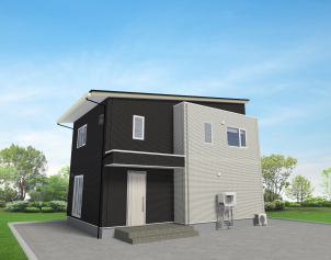 ２階建て３３坪のベストサイズのお家です。収納たっぷりで家事もラクラク！大容量太陽光パネル、蓄電池搭載により電気代の削減と災害への備えを実現したお家です！