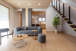 北欧ナチュラルなリビングも